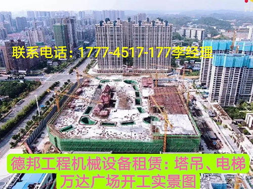 萬(wàn)達(dá)廣場(chǎng)、岳麓青城一二三期   租賃塔吊、電梯實(shí)情